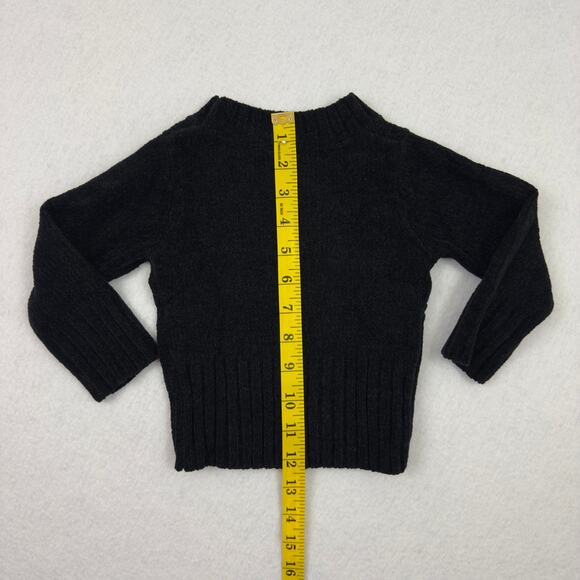 Baby Christmas Sweater 12M Black Knit Pullover Holiday Presents Embroidered - Picture 4 of 10